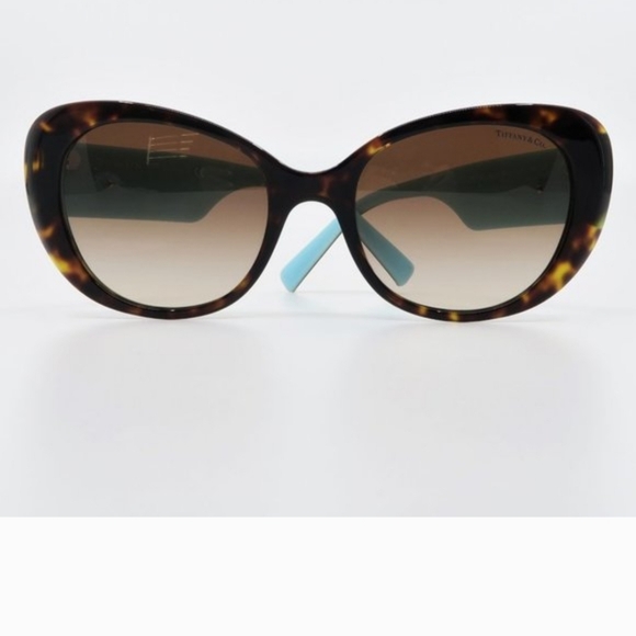 Tiffany & Co. Dark Brown Sunglasses with Turquoise Case - Picture 12 of 16